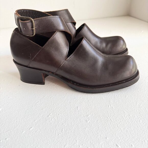 Vintage Stephane Kelian Brown Leather Loafers Made in France 5.5 - Picture 2 of 7